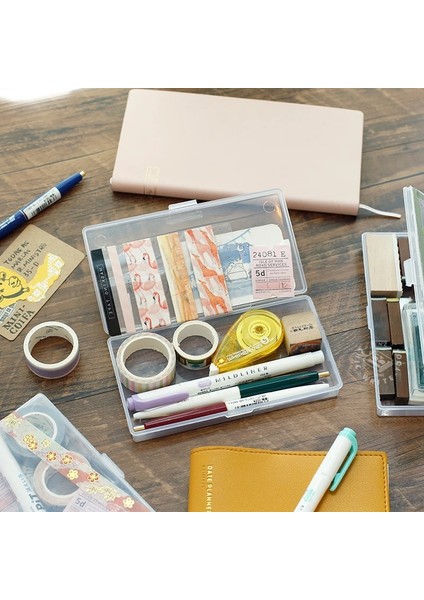 S Tarzı Kırtasiye Çıkartmalar Plastik Saklama Kutusu Organizatör Konteyner Sanat Alet Çantası Zanaat Masaüstü Için (Yurt Dışından) indirimleri