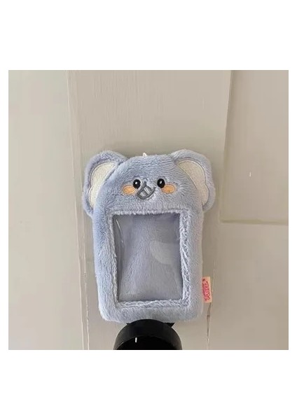 C1 Stili Yeni Kawaii Karikatür Hayvan Serisi Yumuşak Peluş 3 Inç Kpop Fotoğraflı Kart Tutucu Fotoğraf Kartı Tutucu Çanta Kolye Okul Kırtasiye (Yurt Dışından)