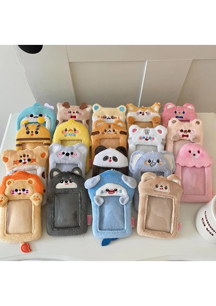 C1 Stili Yeni Kawaii Karikatür Hayvan Serisi Yumuşak Peluş 3 Inç Kpop Fotoğraflı Kart Tutucu Fotoğraf Kartı Tutucu Çanta Kolye Okul Kırtasiye (Yurt Dışından) fiyatları
