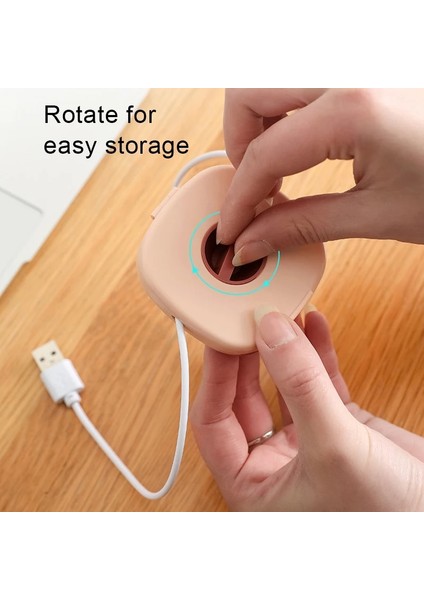 Beyaz Stil Telefon Standlı Kordon Kablo Sarıcı Organizatör Dolaşmayan Şarj Kablosu Kılıfını Geri Çekmek Için Döndürün Kulaklık USB Telleri Organizasyonu (Yurt Dışından) fırsatları