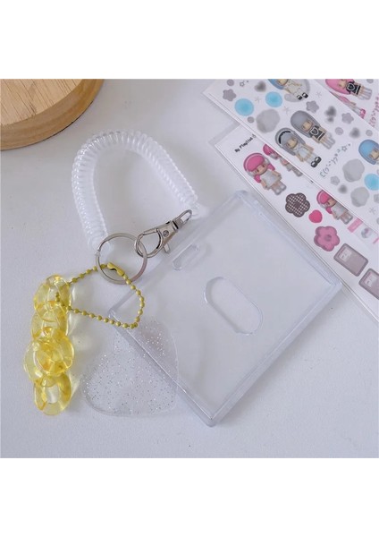 No.11 Tarzı Şeffaf Kart Tutucu Kpop Dıy Kart Sahipleri Akrilik Koruyucu Kılıf Kolye Çalışma Otobüsü Banka Fotocard Tutucu Kımlık Kartı Tutucu (Yurt Dışından)