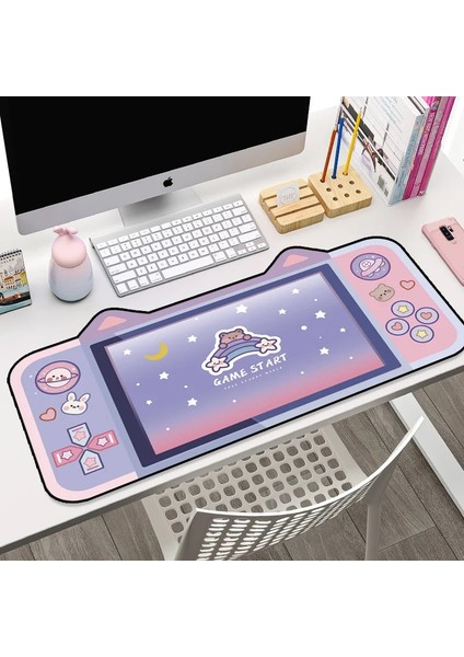 No.2 Tarzı Sevimli Kedi Kulak Büyük Mouse Pad Bilgisayar Klavye Sümen Büyük Oyun Mousepad Karikatür Kawaii Oyun Mouse Pad Dizüstü Aksesuarları (Yurt Dışından) modelleri
