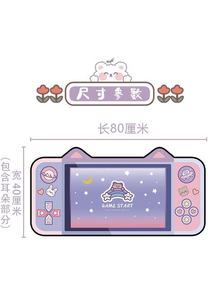 No.2 Tarzı Sevimli Kedi Kulak Büyük Mouse Pad Bilgisayar Klavye Sümen Büyük Oyun Mousepad Karikatür Kawaii Oyun Mouse Pad Dizüstü Aksesuarları (Yurt Dışından) fırsatları