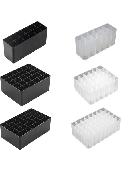 Siyah-40 Izgaralar Stili Masa Düzenleyici Çok Fonksiyonlu Işaretleyici Kalem Organizatör Tutucu Kozmetik Saklama Kutusu Makyaj Tutucusu Kutusu Kadınlar Için Kız Ev (Yurt Dışından) modelleri