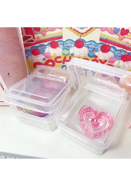 Net Stil Flip Saklama Kutusu Film Saklama Kutusu Etiket Kırtasiye Sınıflandırma Kutusu Kart Tutucu Saklama Kutusu Ins Küçük Şeffaf (Yurt Dışından) modelleri