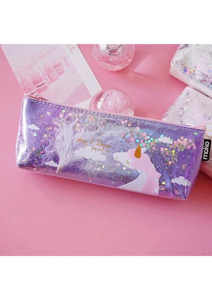 Pp Tarzı Kawaii Kalem Kutusu Unicorn Kanat Hediye Estuches Okul Kalem Kutusu Kalem Çantası Okul Malzemeleri Kırtasiye (Yurt Dışından)