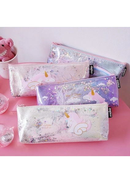 Pp Tarzı Kawaii Kalem Kutusu Unicorn Kanat Hediye Estuches Okul Kalem Kutusu Kalem Çantası Okul Malzemeleri Kırtasiye (Yurt Dışından) fiyatları