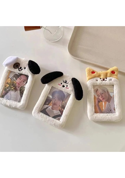 C Stili Kawaii Köpek Peluş Fotoğraflı Kart Sahibi Kredi Kımlığı Banka Kartı Otobüs Kartı Koruyucu Kılıf Fotoğraf Kollu Ekran Kolye Kırtasiye (Yurt Dışından) fiyatları