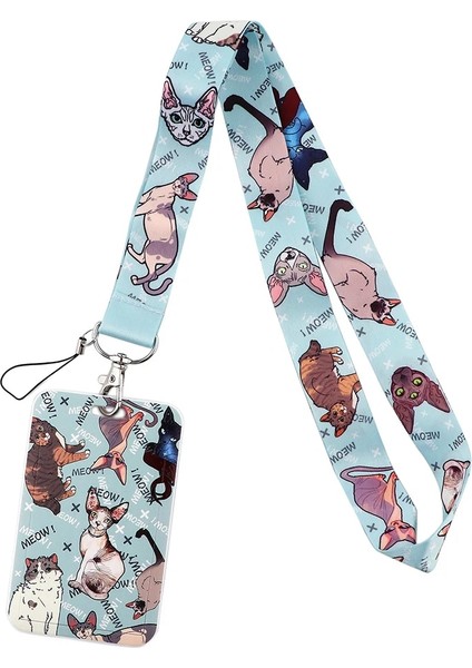 No.9 Tarzı CB893 Sevimli Hayvan Tembel Moda Kordon Kimlik Rozeti Tutucu Otobüs Kartı Kılıf Kapak Kayma Banka Kredi Kartı Tutucu Askı Kart Sahibinin (Yurt Dışından)