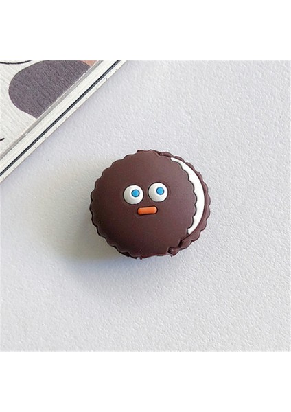 Bisküvi Tarzı Aperatif Kawaii Sevimli Karikatür Kablo Koruyucu Bite Organizatör Gıda USB Şarj Kulaklık Kablosu Buddy Cep Telefonu Dekor Tel (Yurt Dışından)