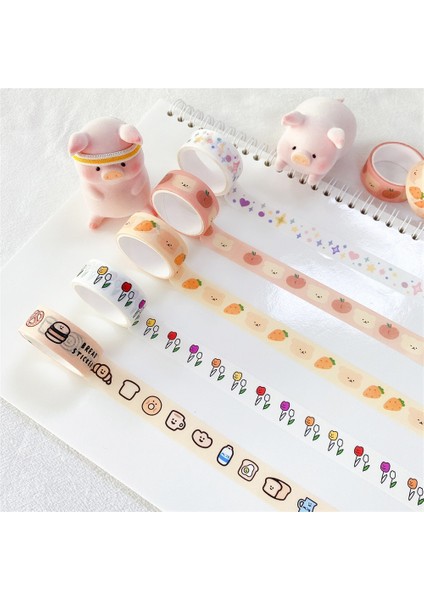 K Tarzı Kawaii Washi Bant Scrapbooking Dıy Dekor Dergisi Kore Bant Sevimli Ayı Planlayıcısı Maskeleme Bandı Kağıt Günlüğü Kırtasiye Sticker (Yurt Dışından) modelleri