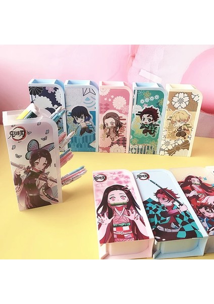 Bir Stil Iblis Avcısı Kimetsu Hiçbir Yaiba Büyük Kapasiteli Masa Kalemlik Kalem Makyaj Kutusu Kutusu Masa Üstü Organiser Kırtasiye Çocuklar Hediye (Yurt Dışından) modelleri