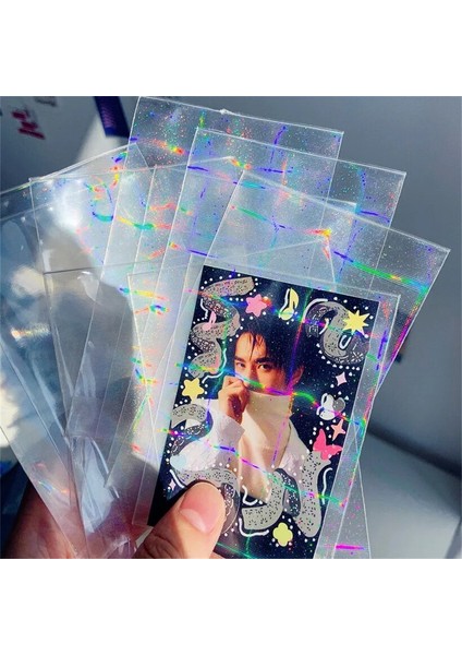 Kuşak Tarzı Idol Kartpostal Koruyucu Lazer Fotoğraf Albümleri Kollu Kadın Erkek Kımlık Kredi Kartı Tutucu Pvc Şeffaf Kartvizit Çantası (Yurt Dışından) fırsatları