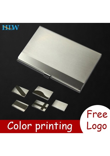 Ayna Stili Lazer Kazınmış Logo Yaratıcı Kartvizit Kutusu Paslanmaz Çelik Metal Kapaklı Kredi Kartı Kartvizitlik Kart Metal Cüzdan (Yurt Dışından) fiyatları