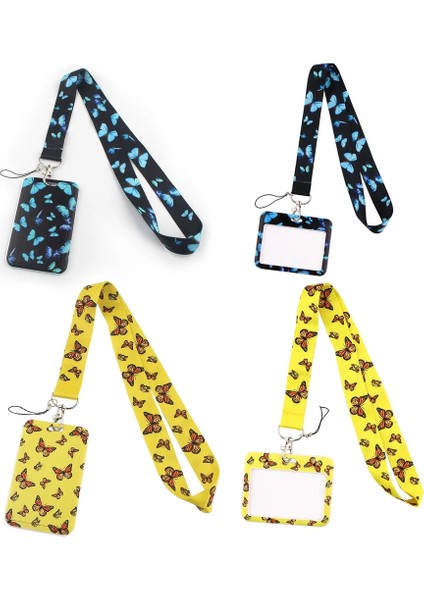 No.3 Tarzı CB072 Kelebek Yeni Moda Kimlik Rozeti Kılıf Ipi Banka Kredi Kartı Sahibinin Kimlik Kartı Tutucu Aksesuarları Okul Ofis Malzemeleri (Yurt Dışından) fiyatları