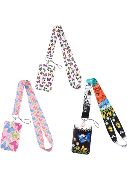 No.3 Tarzı CB072 Kelebek Yeni Moda Kimlik Rozeti Kılıf Ipi Banka Kredi Kartı Sahibinin Kimlik Kartı Tutucu Aksesuarları Okul Ofis Malzemeleri (Yurt Dışından) fırsatları