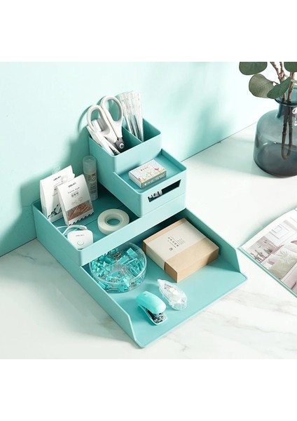 No.6 Stili P82F A4 Kağıt Organizatör Belge Plastik Kasa Ofis Masası Masa Depolama Süperpozisyon Dolum Dosya Kutusu Tutucu (Yurt Dışından) fırsatları