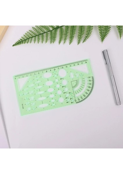 Yeşil Stil 2022 Yeni Yeşil Geometrik Şablon Cetvel Çizim Araçları Haritalama Öğrenci Okul Kırtasiye (Yurt Dışından) modelleri