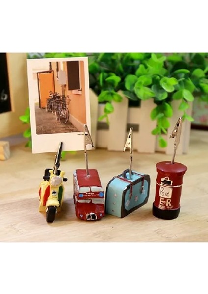 D Tarzı Yaratıcı Kawaii Vintage Reçine Mesaj Fotoğraf Kağıt Klip Not Not Tutucu Masa Dekorasyon Aksesuarları Ofis Kırtasiye (Yurt Dışından) modelleri