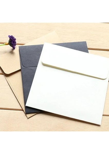 Pirinç Beyazı Tarzı 10 Adet 10*10CM Kare Renkli Şeker Küçük Zarf Dıy Renk Morsiyahyeşilkovboyusarımavipembe (Yurt Dışından)