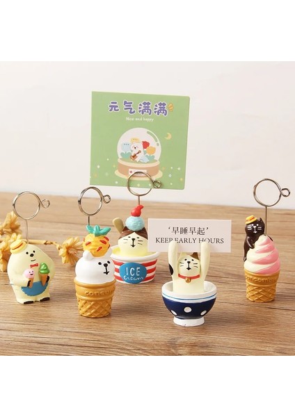 C-01 Stili Sevimli Karikatür Domuz Panda Kedi Kurbağa Şekli Fotoğraf Standı Memo Klip Kart Sahibinin Mesaj Not Tutucu Ofis Okul Ev Masası Süslemeleri (Yurt Dışından) fiyatları