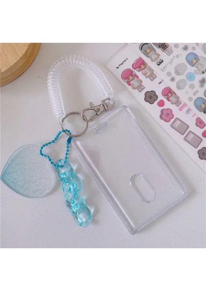 No.8 Tarzı Şeffaf Kart Tutucu Kpop Dıy Kart Sahipleri Akrilik Koruyucu Kılıf Kolye Çalışma Otobüsü Banka Fotocard Tutucu Kımlık Kartı Tutucu (Yurt Dışından)