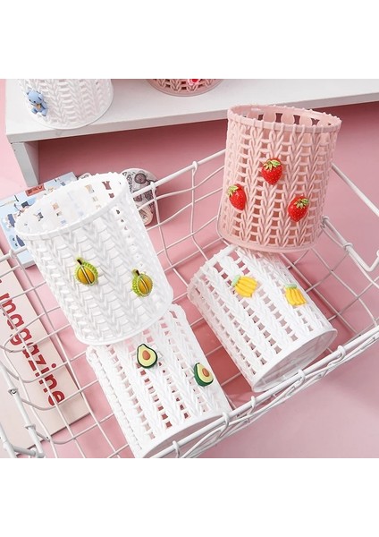 D Tarzı Sevimli Görünüm Hafif Renkli Hollow Kalem Kalem Tutucu Makyaj Kozmetik Organizatör Yurt Için (Yurt Dışından) fiyatları