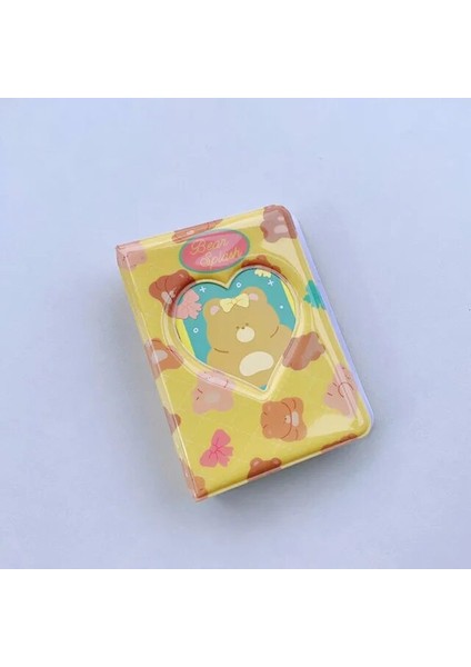 Sarı Stil Kore Yeni 40 Cepler Idol Fotoğraf Albümü Kitap Ayı Kedi Sevimli Kpop Yıldızları Fotoğraf Resim Düzenleyici 3 Inç Pvc Fotoğraflı Tutucu Albümleri (Yurt Dışından)