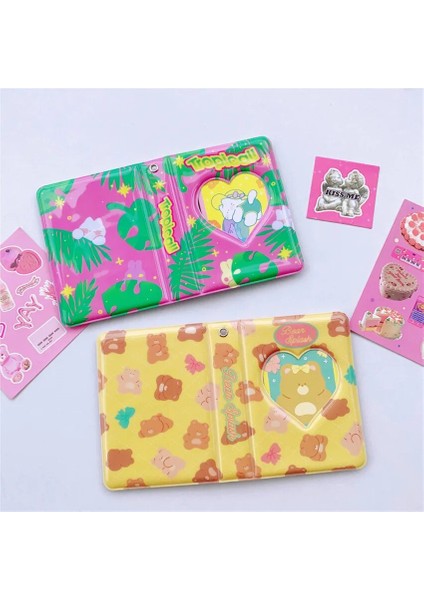 Sarı Stil Kore Yeni 40 Cepler Idol Fotoğraf Albümü Kitap Ayı Kedi Sevimli Kpop Yıldızları Fotoğraf Resim Düzenleyici 3 Inç Pvc Fotoğraflı Tutucu Albümleri (Yurt Dışından)