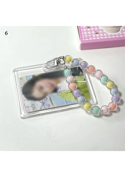 No.6 Stili Kawaii Akrilik Şeffaf Kpop Fotocard Kristal Kelebek Fotoğraf Koruyucu Tutucu Kart Idol Fotoğraf Kollu Kırtasiye (Yurt Dışından)