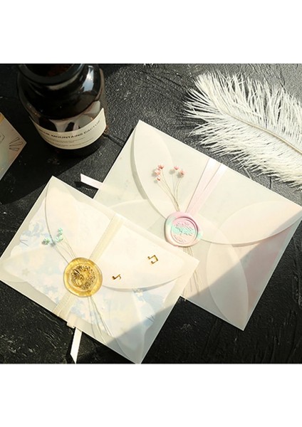 125MMX125MM Stili Lot Yarı Saydam Sülfürik Asit Kağıt Zarflar Dıy Kartpostal Kart Depolama Düğün Davetiyesi Hediye Paketleme (Yurt Dışından) modelleri