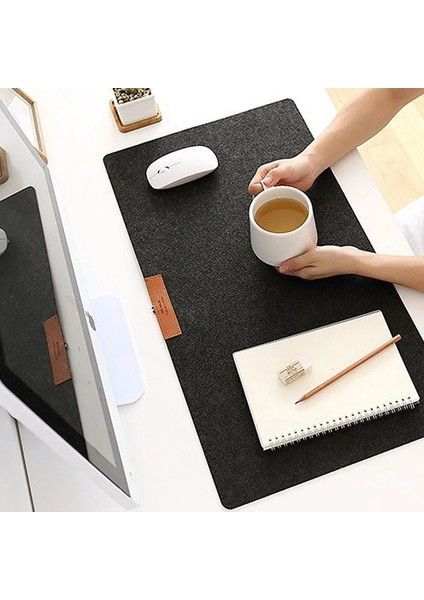 Siyah Stil Oyun Mouse Pad Dizüstü Mat Keçe Dokunmamış Masa Klavye Fare Mat Ofis Ev Okul Malzemeleri Öğrenciler Için (Yurt Dışından) fiyatları