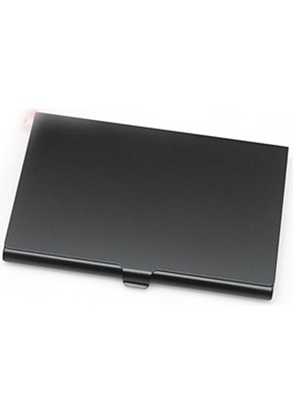 Siyah Stil Yaratıcı Kartvizitlik Alüminyum Alaşımlı Tutucu Metal Kutu Kapağı Kredi Renkli Erkek Kartvizitlik Kart Metal Cüzdan (Yurt Dışından)