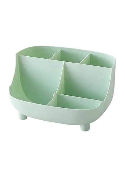 Yeşil Stil Yaratıcı 6 Gird Masaüstü Organizatör Kalem Tutucu Çok Fonksiyonlu Masa Makyaj Kalem Depolama Standı Kutusu Okul Ofis Kırtasiye (Yurt Dışından)