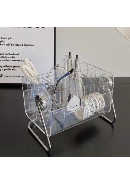 Bir Stil Mınkys Kawa Sıcak Kalemlik Makyaj Saklama Kutusu Masa Üstü Organiser Okul Ofis Kırtasiye (Yurt Dışından) fiyatları