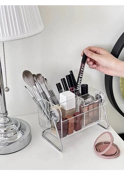 Bir Stil Mınkys Kawa Sıcak Kalemlik Makyaj Saklama Kutusu Masa Üstü Organiser Okul Ofis Kırtasiye (Yurt Dışından) fırsatları