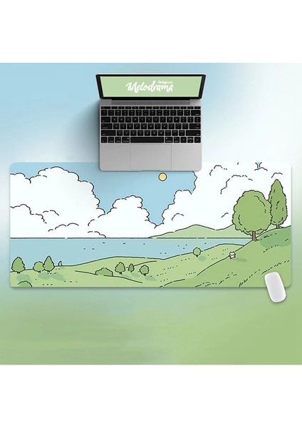 CM1261SBD12 Stili Yaratıcı Boyama Estetik Klavye Fare Pc Dizüstü Bilgisayar Mouse Pad Sevimli Büyük Kedi Kawaii Anime Karikatürler Basit Oyun Mousepad (Yurt Dışından)