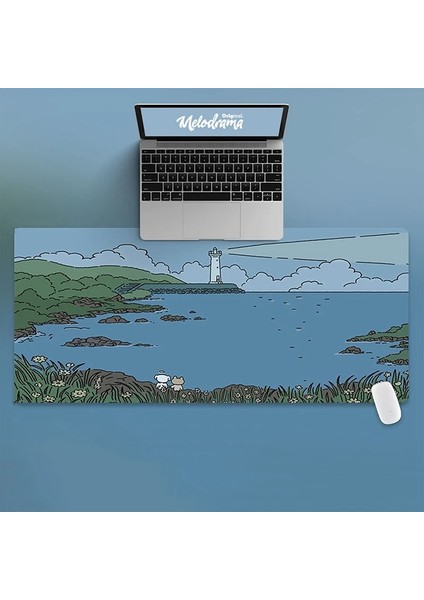 CM1261SBD12 Stili Yaratıcı Boyama Estetik Klavye Fare Pc Dizüstü Bilgisayar Mouse Pad Sevimli Büyük Kedi Kawaii Anime Karikatürler Basit Oyun Mousepad (Yurt Dışından)