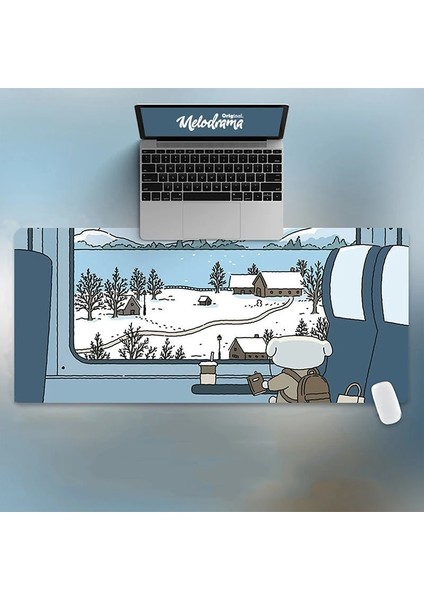 CM1261SBD12 Stili Yaratıcı Boyama Estetik Klavye Fare Pc Dizüstü Bilgisayar Mouse Pad Sevimli Büyük Kedi Kawaii Anime Karikatürler Basit Oyun Mousepad (Yurt Dışından)