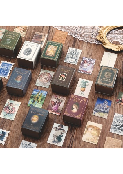 No.10 Tarzı Vintage Pul Kitap Koleksiyonu Serisi Kraft Kağıt Mini Tebrik Kartı Kartpostal Mektup Zarf Dıy Dekorasyon Lomo Kartları (Yurt Dışından)