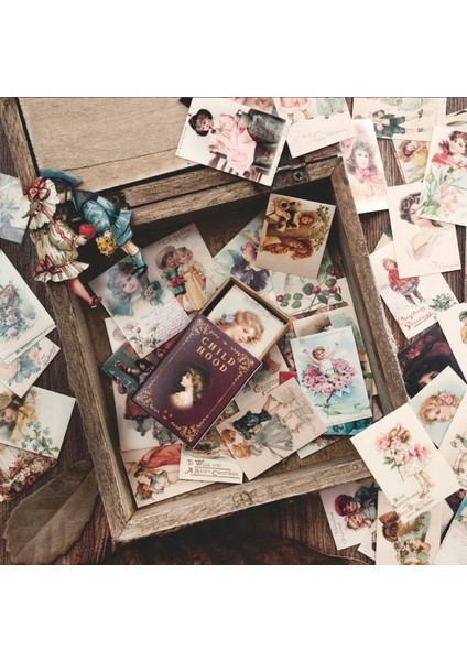 No.10 Tarzı Vintage Pul Kitap Koleksiyonu Serisi Kraft Kağıt Mini Tebrik Kartı Kartpostal Mektup Zarf Dıy Dekorasyon Lomo Kartları (Yurt Dışından)