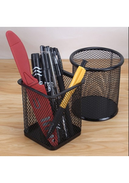 Siyah Stil Kalem Tutucu Ofis Masası Metal Örgü Kalem Standı Kalem Kırtasiye Organizatör Standı Depolama Kalem Fincan Masa Malzemeleri Kalemlik (Yurt Dışından) fiyatları