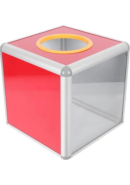 Kırmızı Stil Ev Ofis Okulu Için Pratik Dayanıklı Taşınabilir Şanslı Beraberlik Kutusu Oy Sandığı (Yurt Dışından)