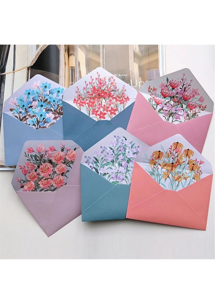 Begonya Çiçek Stili Mektup Kağıtları Seti ile Vintage Çiçek Desenli Zarflar Doğum Günü Partisi Düğün Davetiyesi Çantaları Kawaii Kırtasiye Okul Malzemeleri (Yurt Dışından) fırsatları