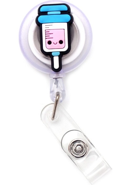 No.8 Stili Hastane Tıbbi Aletler Tarzı Geri Çekilebilir Plastik Rozet Tutucu Makara Hemşire Sergisi Enfermera Kart Tutucu Aksesuarı (Yurt Dışından)