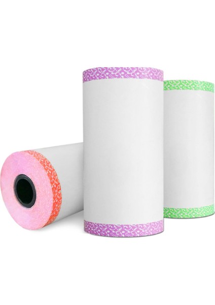 Pembe Tarzı Paperang P1 Pos Makinesi Için Yapışkanlı Termal Etiketler Etiket Fotoğraf Baskı Kağıdı (Yurt Dışından)