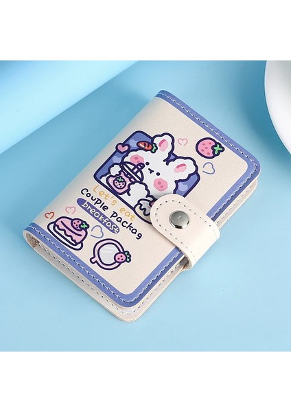 D Tarzı Sevimli Tavşan Ayı Kart Tutucu Kawaii Kredi Kartı Durumda Otobüs Kımlık Kartvizit Çantası Taşınabilir Cüzdan Kore Kırtasiye Ofis Malzemeleri (Yurt Dışından)