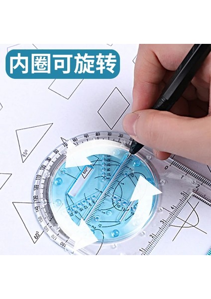 Ilkokulikinci Stil Ilk ve Ortaokullar Için Çizim Cetveli, Lise Öğrencileri Için Dönebilen Matematiksel Geometri Cetvel Seti, Üçgen (Yurt Dışından) indirimleri