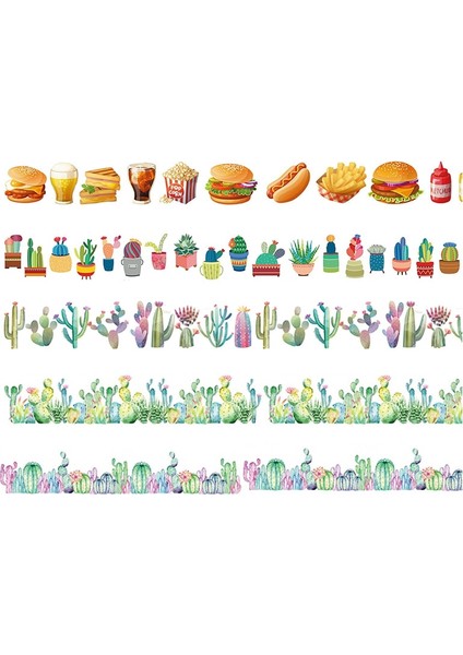 NO.1447 Tarzı S Beden Dekoratif Jiataihe Washi Bant Seti Maskeleme Kaktüs Flamingo Parool Tedarik Scrapbooking Geniş Yapışkanlı Vintage Bant (Yurt Dışından) fiyatları