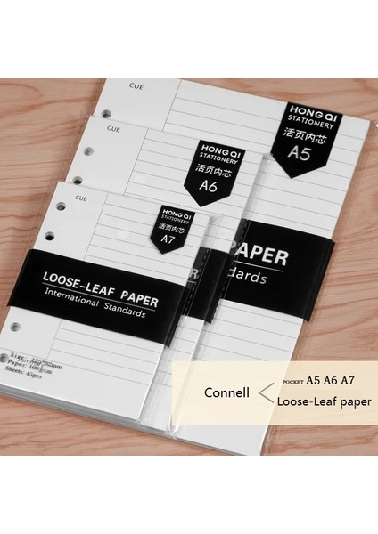 Connell Tarzı A7 A5A6A7 Kağıt Dolum Gündem Planlayıcıları Günlüğü Aylık Haftalık 45 Bağlayıcı Sayfa Altı Delikli Zarf Fermuarlı Kese Ofis Okul Kırtasiye (Yurt Dışından)